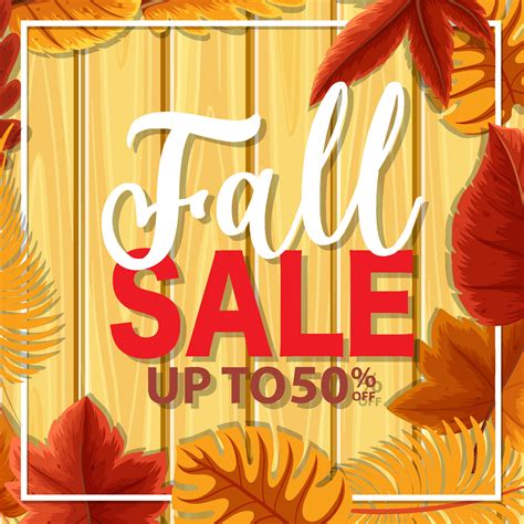 Fall sale banner template 3478741 Vector Art at Vecteezy