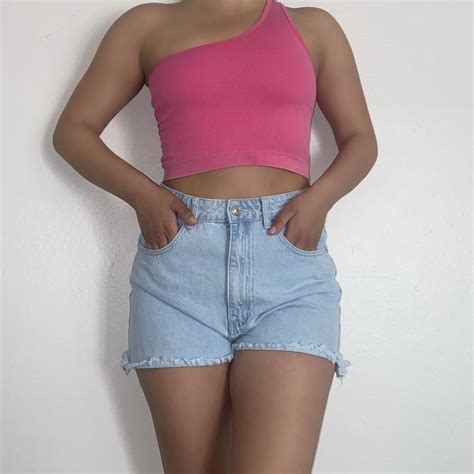 💓dark Pink One Shoulder Athletic Tank Top💓 💓size Depop