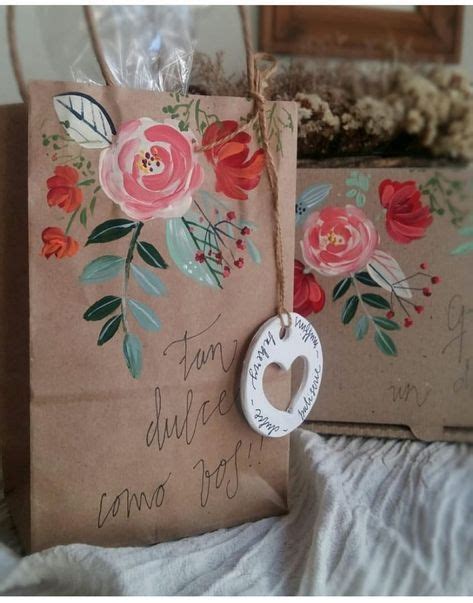 Pin By Scrappy Bennazar On Envuelto Para Regalo Decorated Gift Bags