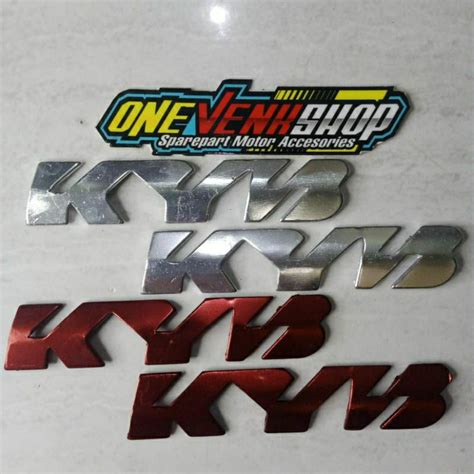 Jual LOGO EMBLEM TIMBUL SHOCK KYB BUKAN STICKER UNIVERSAL MOTOR