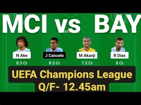 MCI Vs BAY Dream11 BAY Vs MCI Dream11 Team Mci Vs Bay Dream11