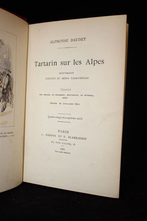 Daudet Tartarin Sur Les Alpes Nouveaux Exploits Du H Ros