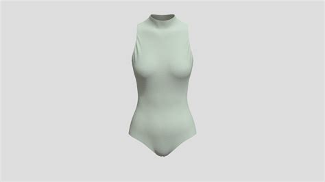 Leotard High Neck Halter Buy Royalty Free 3d Model By Najdmie