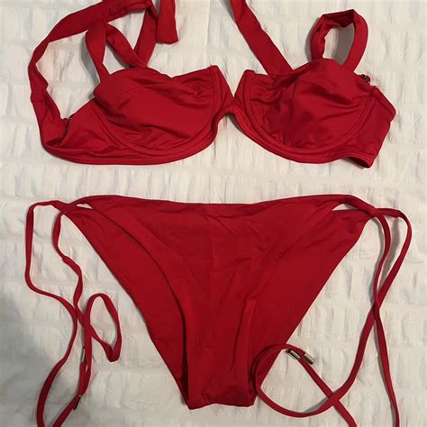 Monday Swimwear Clovelly Two Piece Bikini In Red Depop