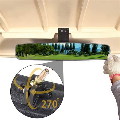 Golf Cart Mirror Extra Wide Panoramic Rear View Mirrors For Yamaha Ezgo Club Car Ebay