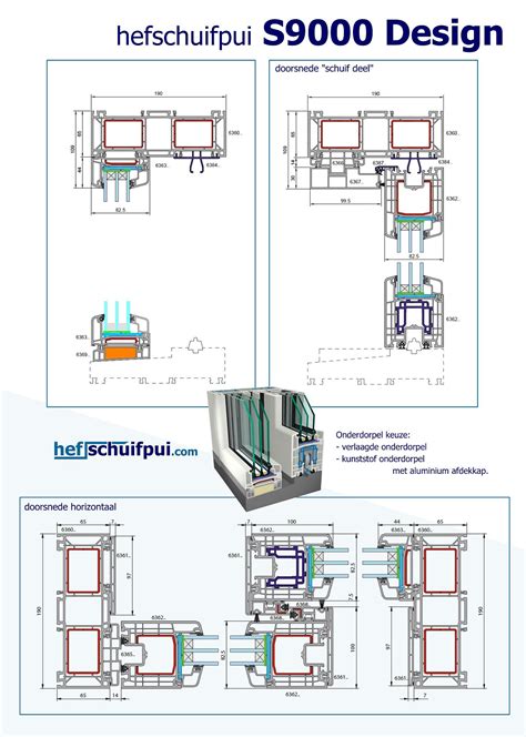 Hefschuif Gealan S9000 Type Design Online Prijs Prijzen Kunststof