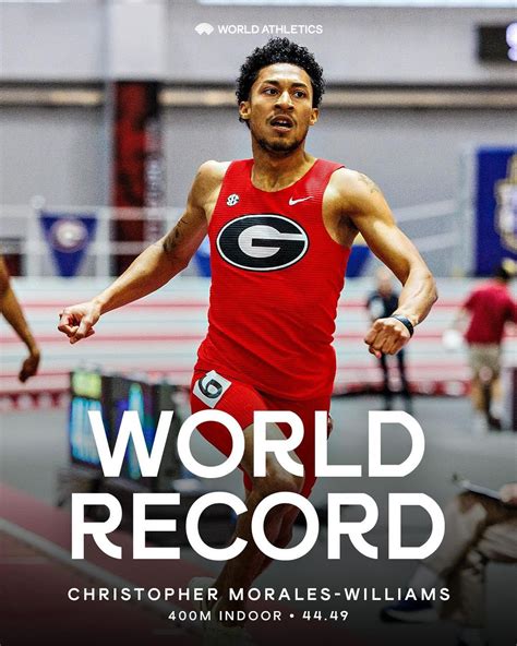 Unstoppable Christopher Morales Williams Breaks Indoor M World