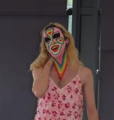 Photographs Of Drag Queen Performance At Qe2 School In Isle Of Man