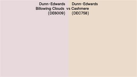 Dunn Edwards Billowing Clouds Vs Cashmere Side By Side Comparison