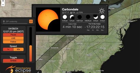 This interactive map shows the best time to see the solar eclipse in ...