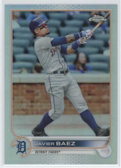 2022 TOPPS CHROME REFRACTOR JAVIER BAEZ DETROIT TIGERS 147 EBay