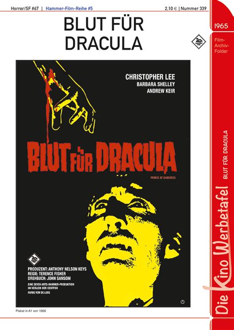 Tele Movie Shop Kinowerbetafel Blut F R Dracula