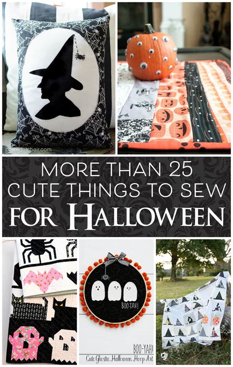 More Than 25 Cute Things To Sew For Halloween The Polka Dot Chair