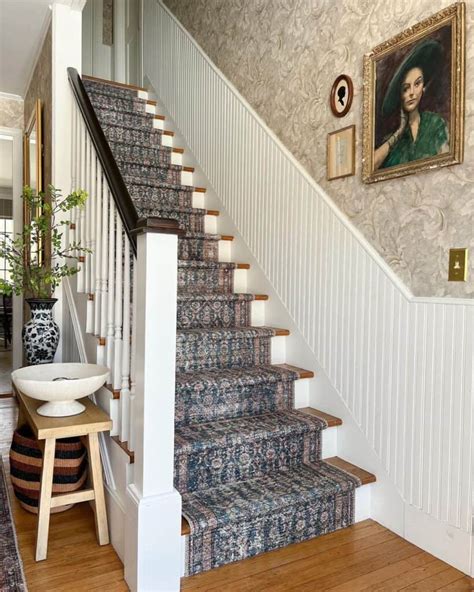 White Beadboard Wainscoting Up Staircase Soul Lane