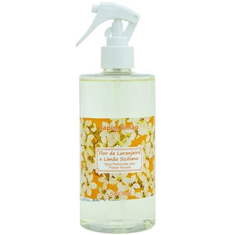 Água Perfumada para Tecidos Flor de Laranjeira e Limão Siciliano capim