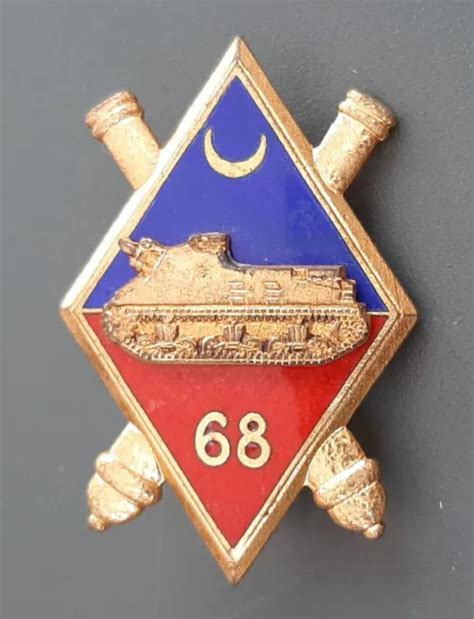 INSIGNE BADGE 68 RA Régiment Artillerie ORIGINAL DRAGO relief EUR 9 99