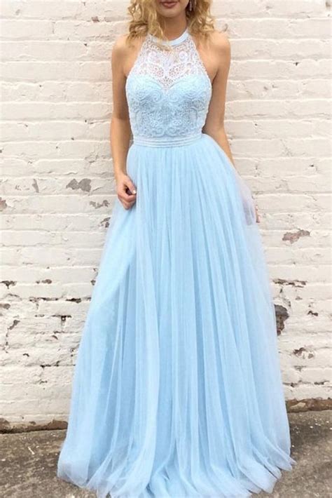 Fabulous Light Sky Blue Sleeveless Bridesmaid Dress - TheCelebrityDresses