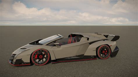 Lamborghini Veneno Roadster - 3D Model by AlphaGroup