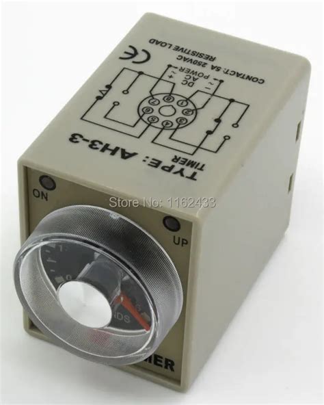 AH3 3 AC 220V 6s On Delay SPDT With SPDT Instantaneous Contact Time