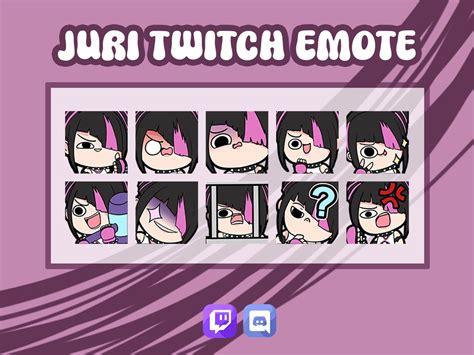 SF6 Juri Emotes Bundle For Twitch And Discord Etsy