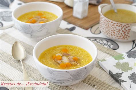 Las más sabrosas y fáciles sopas de fideos con recetas de caldo casero