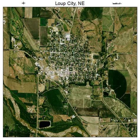 Aerial Photography Map of Loup City, NE Nebraska