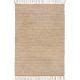 Tapis Jute Et Coton Plat Avec Franges Naturel Levi