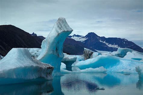 X Alaska Bear Glacier Clouds Glacier Ice Kenai Fjords