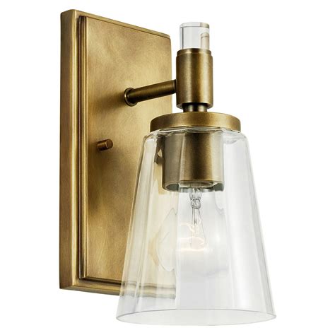 Audrea™ 1 Light Wall Sconce Natural Brass Kichler Lighting