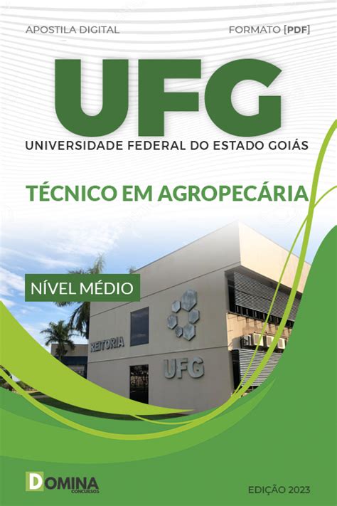 Apostila para Concurso UFG 23 Téc Agropecuária Domina