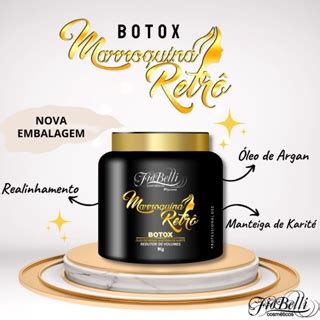 Botox Capilar Redutor De Volume Marroquino Fiobelli Kg Shopee Brasil