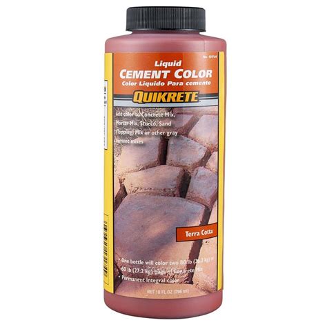 Quikrete 10 Oz Liquid Cement Color Terra Cotta 131704 The Home Depot