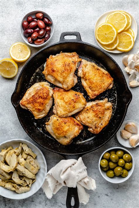 One Pan Greek Chicken With Artichokes And Olives All The Healthy Things