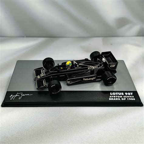 Lotus 98T 1986 12 Ayrton Senna Caja Acrilica IXO Special 1 43 Tienda