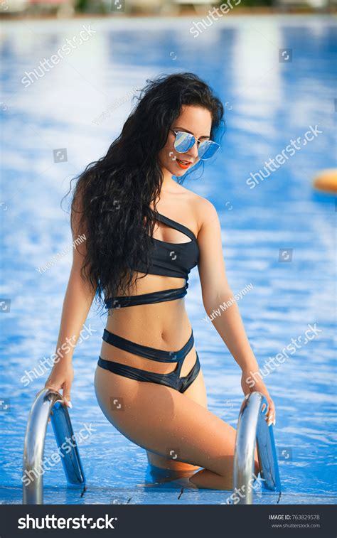 Luxury Travel Bikini Girl Vacation Banner Stock Photo Shutterstock
