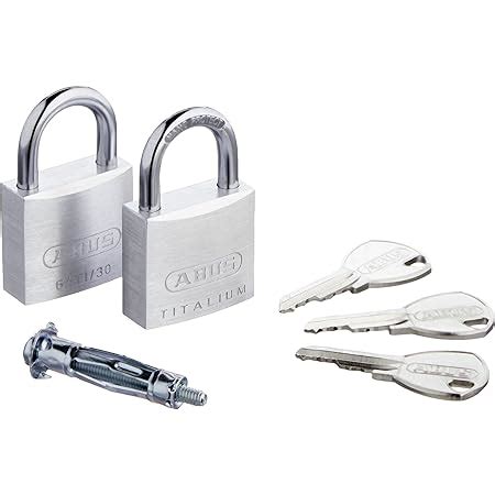 Abus Titalium Ti Padlock Set Of Keyed Alike Cellar Lock With