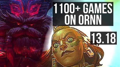 Ornn Vs Illaoi Top 1100 Games 1 0m Mastery 1 1 5 Euw