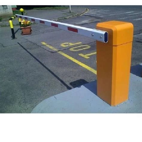 Yellow Essl Bg Boom Barrier For Toll Plaza Stainless Steel At