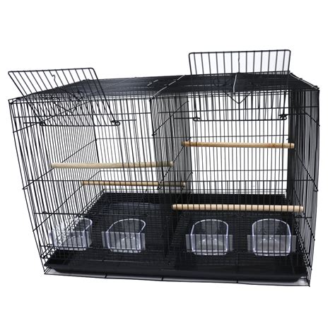 Double Breeding Bird Cage Removable Divider For Parakeet Canary Finch