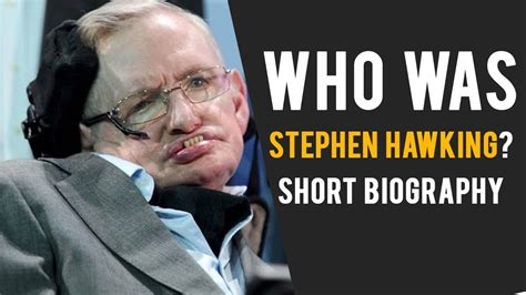 Stephen Hawking A Short Biography Infoair World Youtube