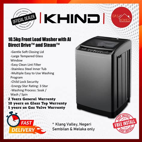 Khind Fully Auto Washing Machine WM100A 10KG Shopee Malaysia