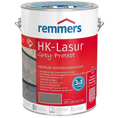 Remmers Hk Lasur Grey Protect Ltr