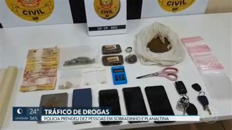 Vídeo Polícia Civil Prende 10 Pessoas Suspeitas De Tráfico De Drogas No Df Df2 G1