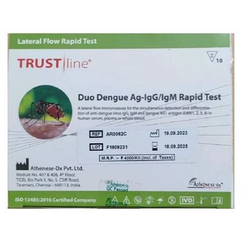 Trust Line Duo Dengue Ag Igg Igm Rapid Test At Rs Kit Dengue Test