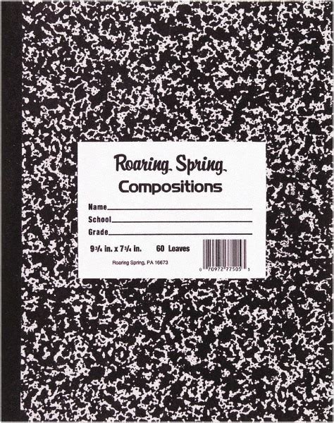 Roaring Spring Composition Book 100 Sheets Wide Ruled Msc Direct