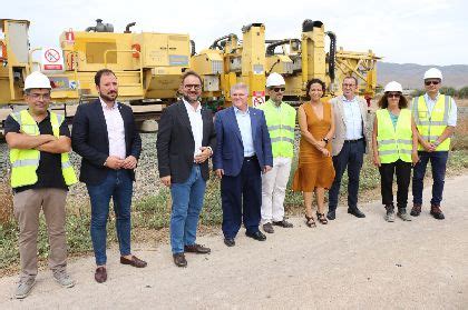 Las obras de construcción de la Alta Velocidad del tramo Lorca Pulpí