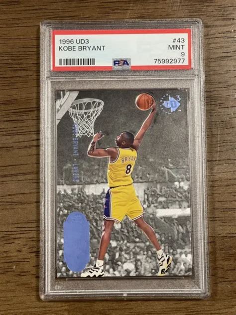 1996 97 UPPER DECK UD3 Kobe Bryant Aerial Artists Rookie RC 43 PSA 9