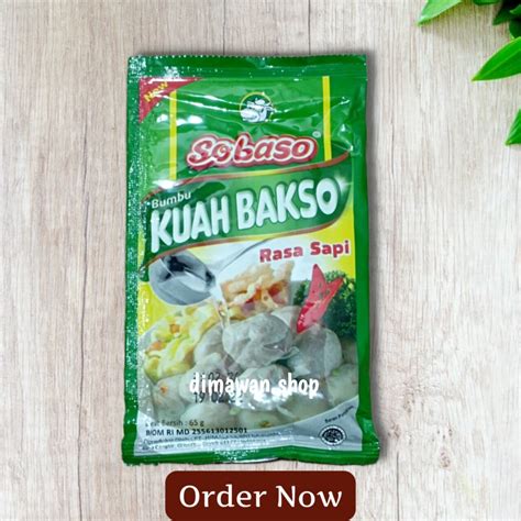 Sobaso Bumbu Kuah Bakso Rasa Sapi Gram Lazada Indonesia