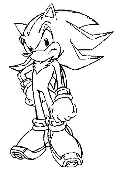 Desenhos Para Colorir Shadow The Hedgehog Super Shadow Sonic The D