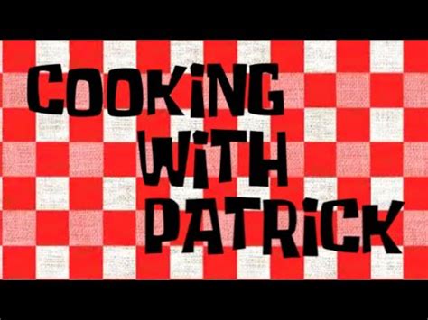 Cooking With Patrick Title Card For Thechrislab Youtube